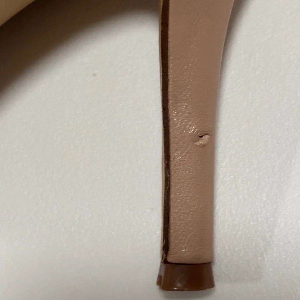 Nine West Nude/Tan Pump Heels Size 7 - Picture 7 of 8